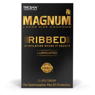 TROJAN MAGNUM RIBBED