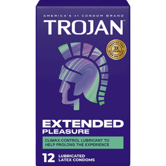 TROJAN EXTENDED PLEASURE (PURPLE)