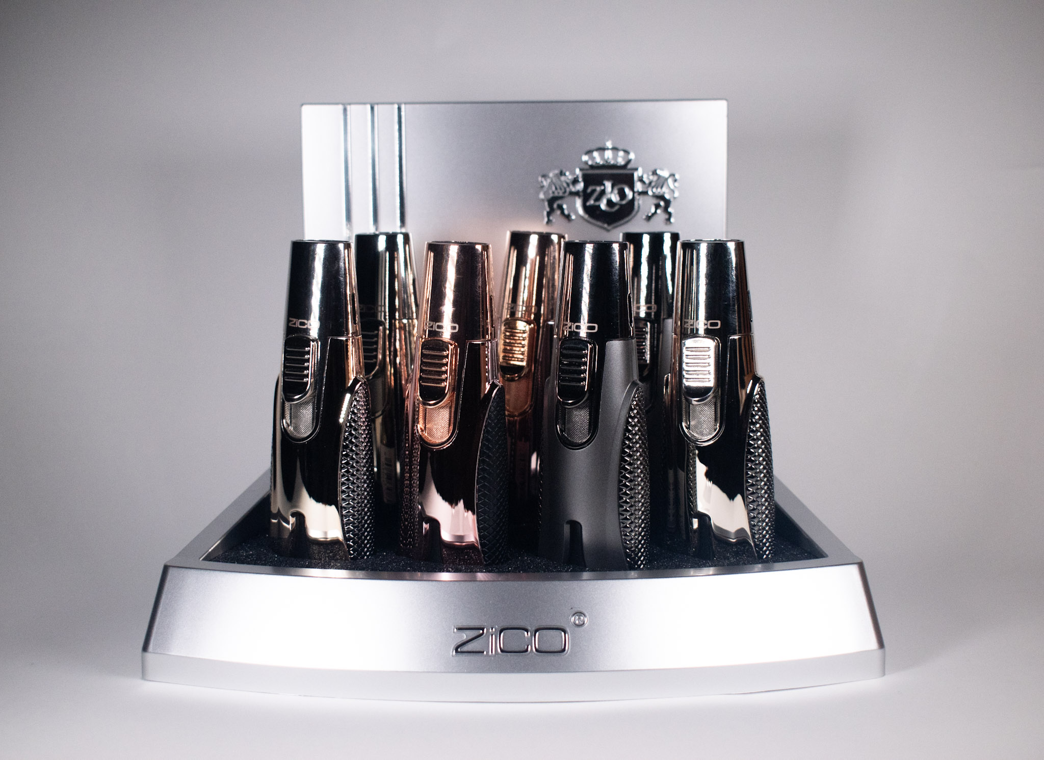 ZD-77 ZICO DOUBLE TORCH FLAME LIGHTER 7CT